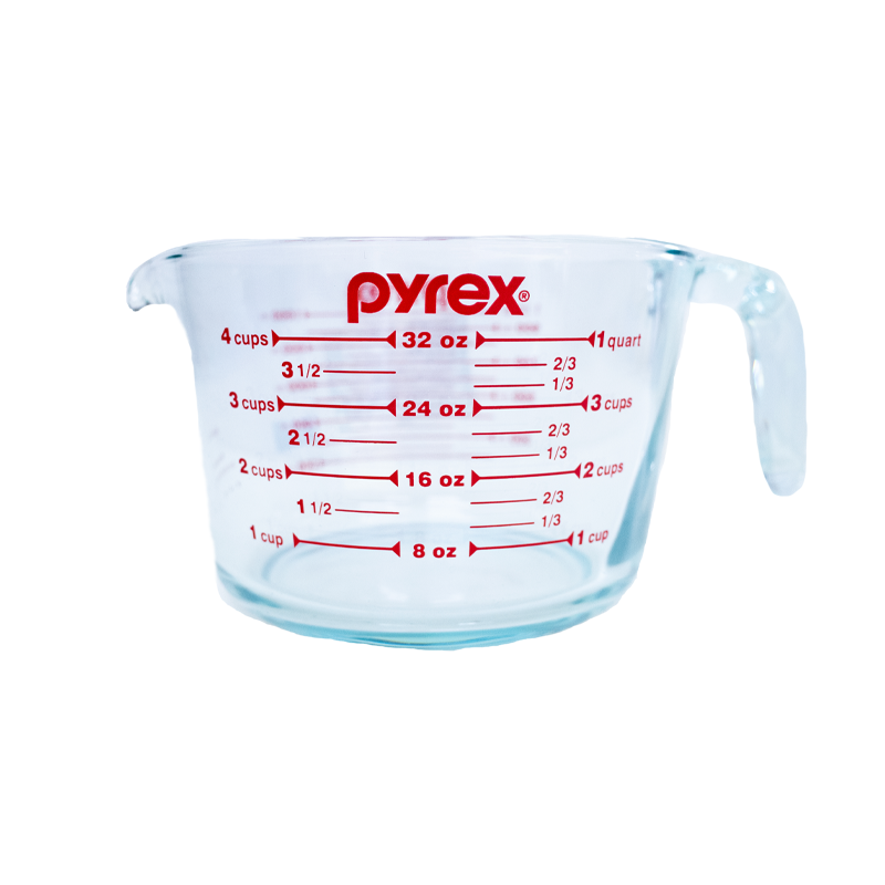 PYREX 耐熱玻璃量杯（1000ml）